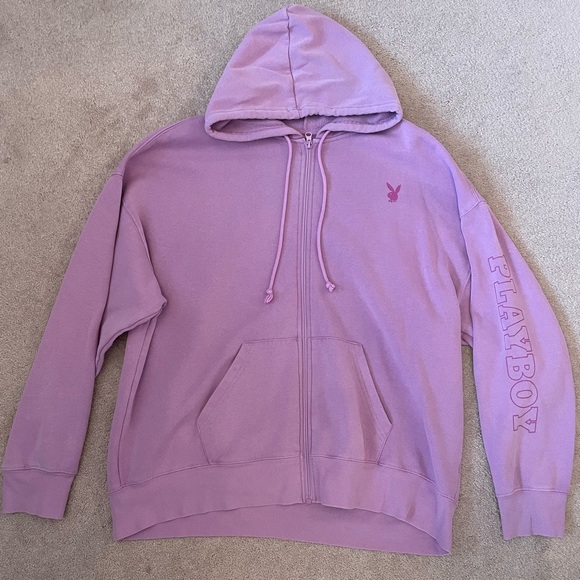 PacSun Tops - Playboy Oversized zip up hoodie